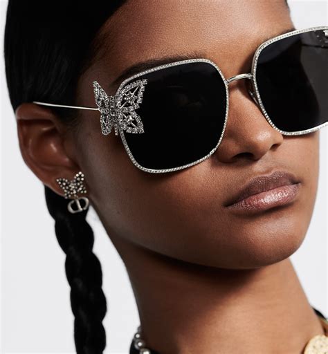 dior swarovski sunglasses|DiorFantastica S1U Square Sunglasses with Swarovski® Crystals .